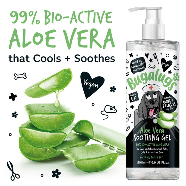 Bugalugs Aloe Vera Soothing Gel for Pets 250ML