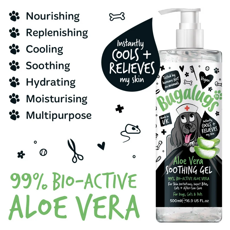 Bugalugs Aloe Vera Soothing Gel for Pets 250ML