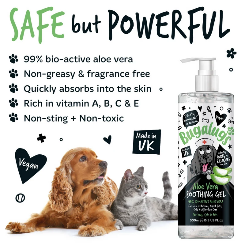 Bugalugs Aloe Vera Soothing Gel for Pets 250ML