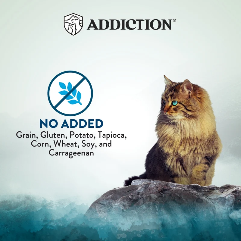 Addiction Wild Islands Pacific Catch Ocean Fish & Salmon Canned Cat Wet Food 185G
