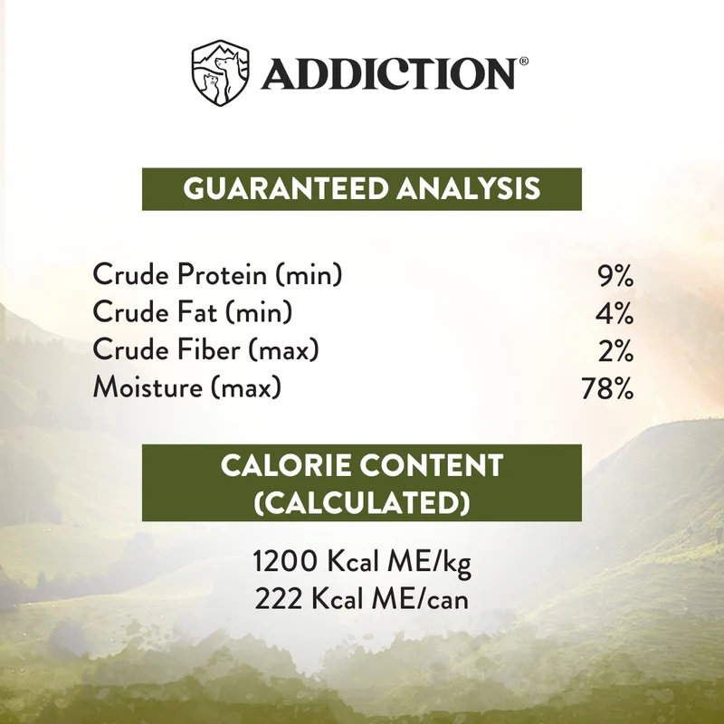 Addiction Wild Islands Highland Meats Lamb & Beef Canned Cat Wet Food 185G