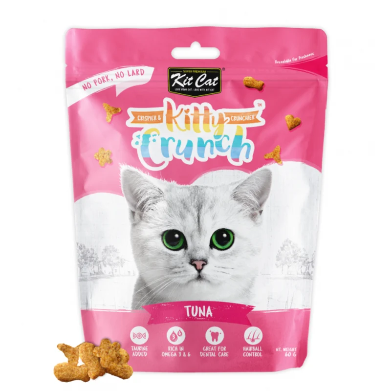 Kit Cat Kitty Crunch Tuna Flavour Cat Treats 60G