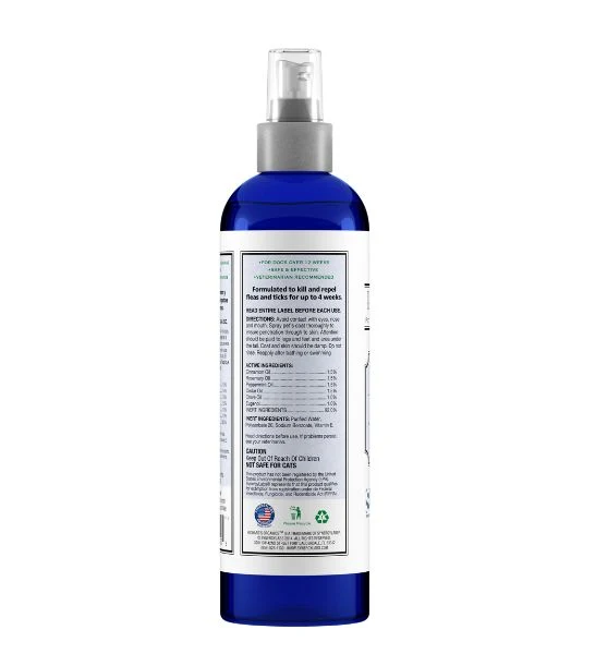 Richard's Organics Flea & Tick Spray for Dogs 12oz