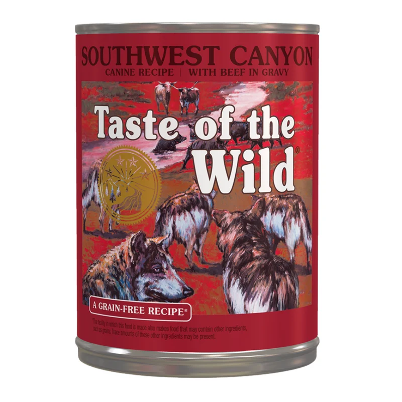 Taste of the Wild Southwest Canyon Canine with Beef in Gravy Wet Dog Food 390G