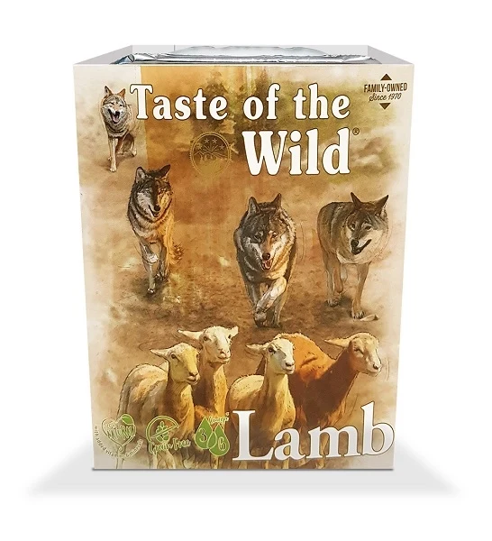 Taste of the Wild Lamb with Fruit & Vegetables Tray Wet Dog Food 390G