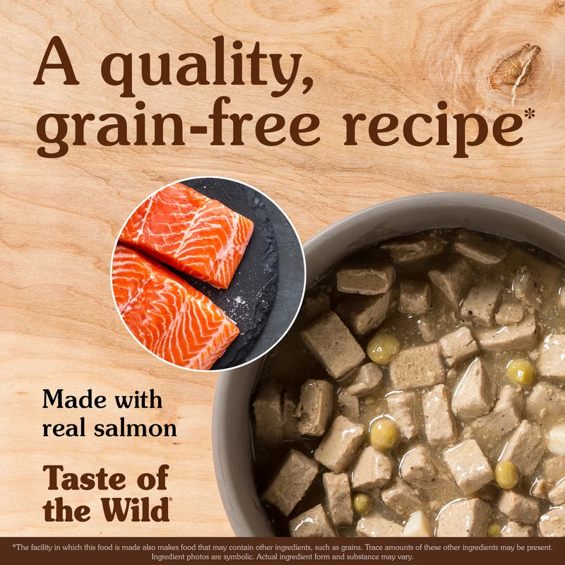 Taste of the Wild Pacific Stream Canine Salmon in Gravy Wet Dog Food 390G