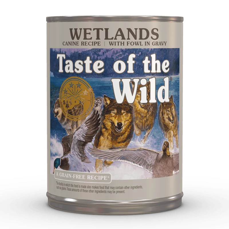 Taste of the Wild Wetlands Canine Fowl in Gravy Wet Dog Food 390G