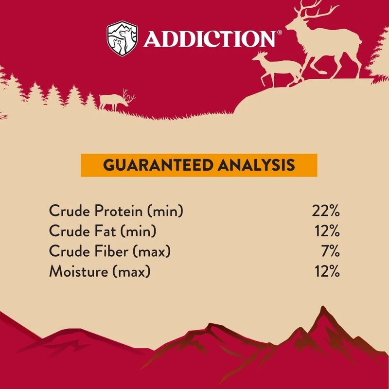 Addiction Homestyle Venison & Cranberry Dinner Air-Dried Dog Food 910G