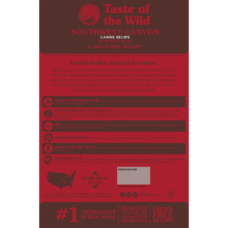 Taste of the Wild Southwest Canyon Canine Formula Dry Dog Food