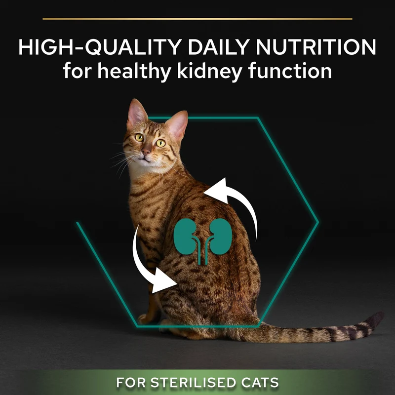 PURINA Pro Plan Sterilised Optirenal Adult Dry Cat Food With Turkey