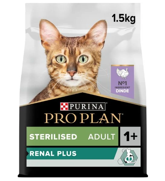 PURINA Pro Plan Sterilised Optirenal Adult Dry Cat Food With Turkey