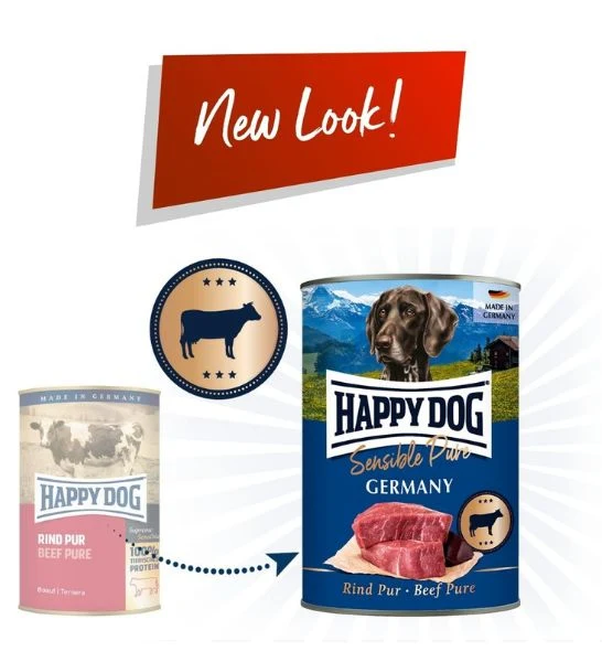 Happy Dog Pure Rind Beef Wet Dog Food 400G