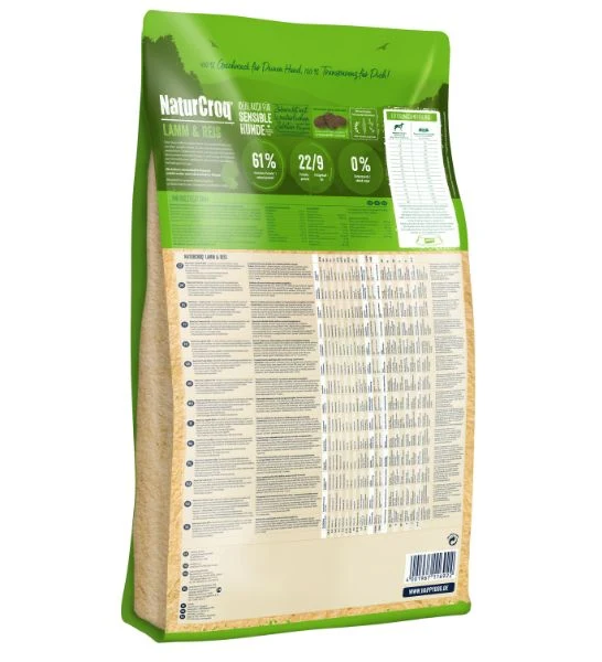 Happy Dog NaturCroq Adult Lamb & Rice Dry Dog Food 4KG