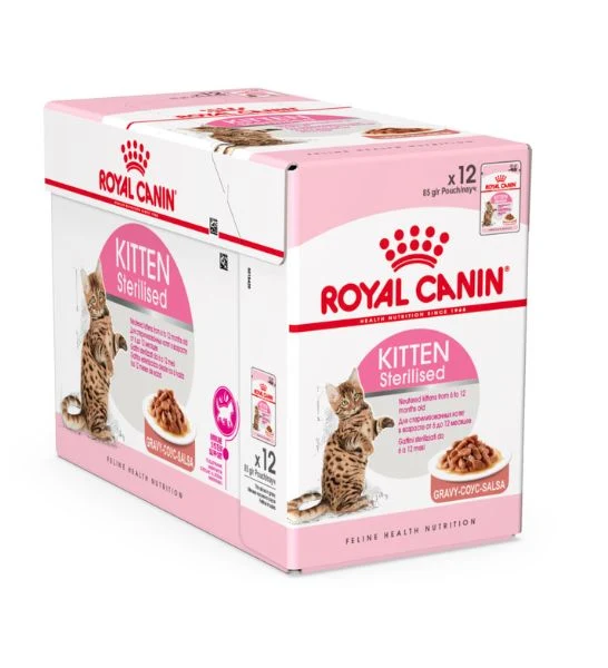 Royal Canin Kitten Sterilised in Gravy Wet Food