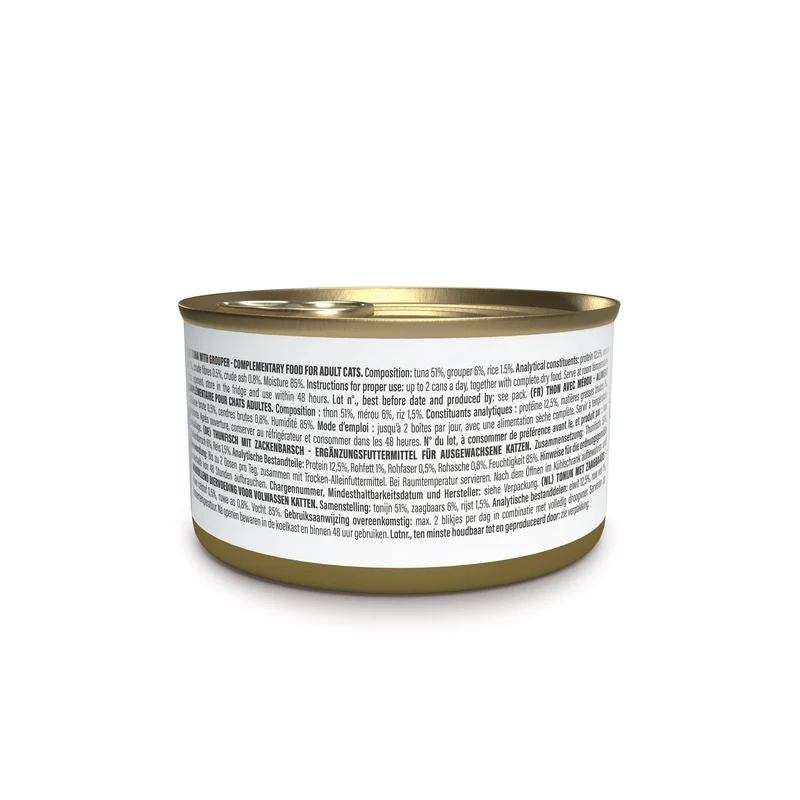 Schesir Complements Tuna With Grouper In Jelly Canned Wet Cat Food 70g
