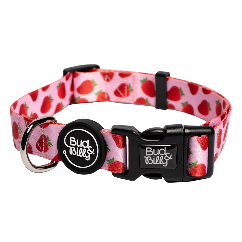 Bud & Billy Pink Berry Pop Dog Collar