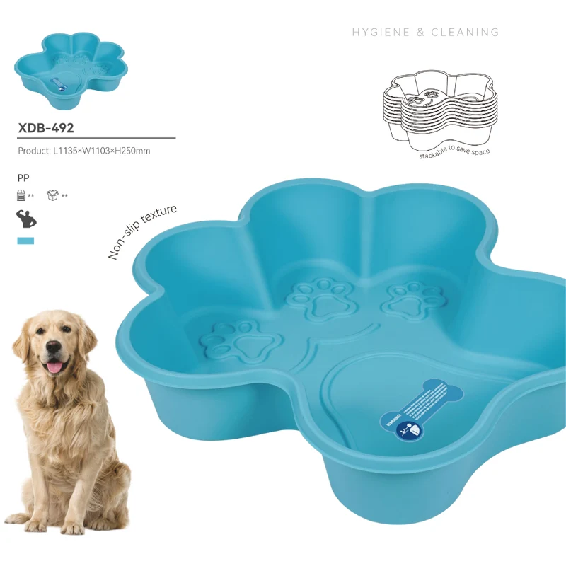 Bud & Billy Rigid Non-Slip Portable Dog Pool 113.5x110.3x25cm