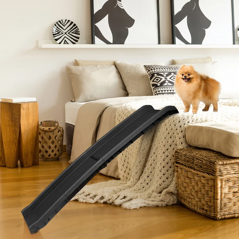 XDPC Foldable & Portable Dog Ramp Ladder With Anti-Slip Paster Surface For Enhanced Grip 155x40x15cm
