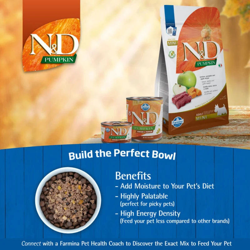 Farmina N&D Venison & Pumpkin Grain-Free Adult Wet Dog Food 285G