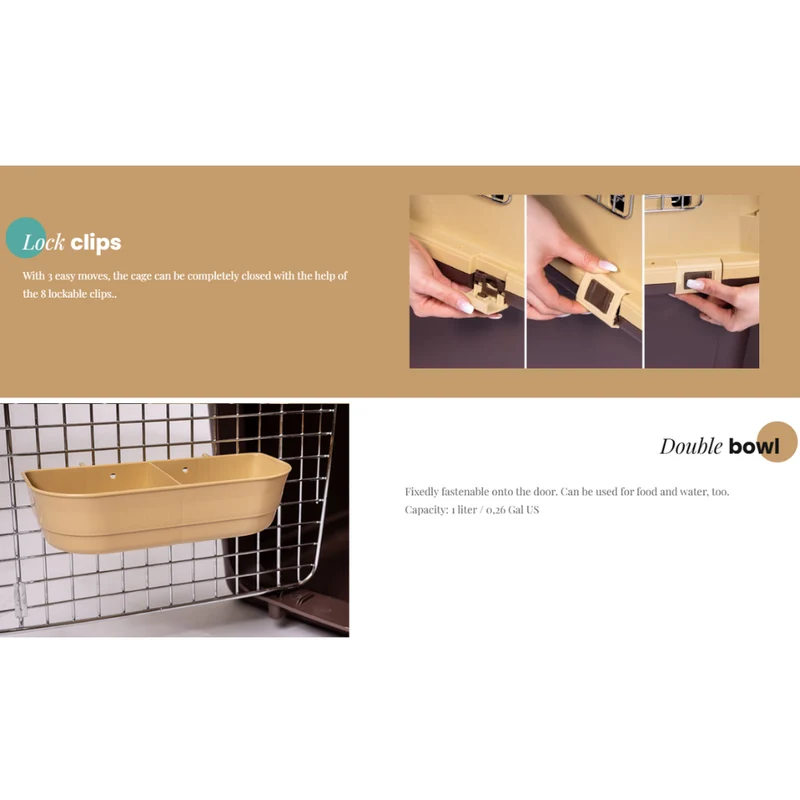 Magnum Airline & IATA Compliant Dog Crate 115x69x85cm