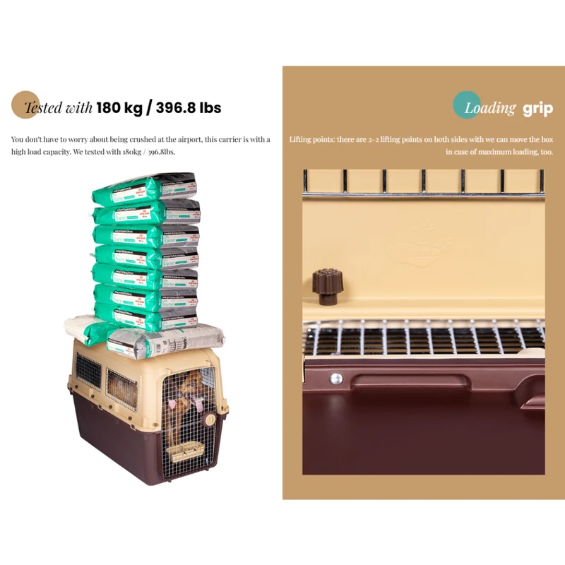 Magnum Airline & IATA Compliant Dog Crate 115x69x85cm