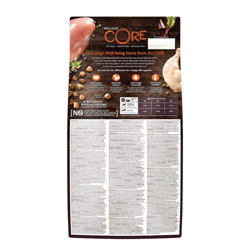 Wellness Core Adult Original Turkey With Chicken Recipe Dry Dog Food