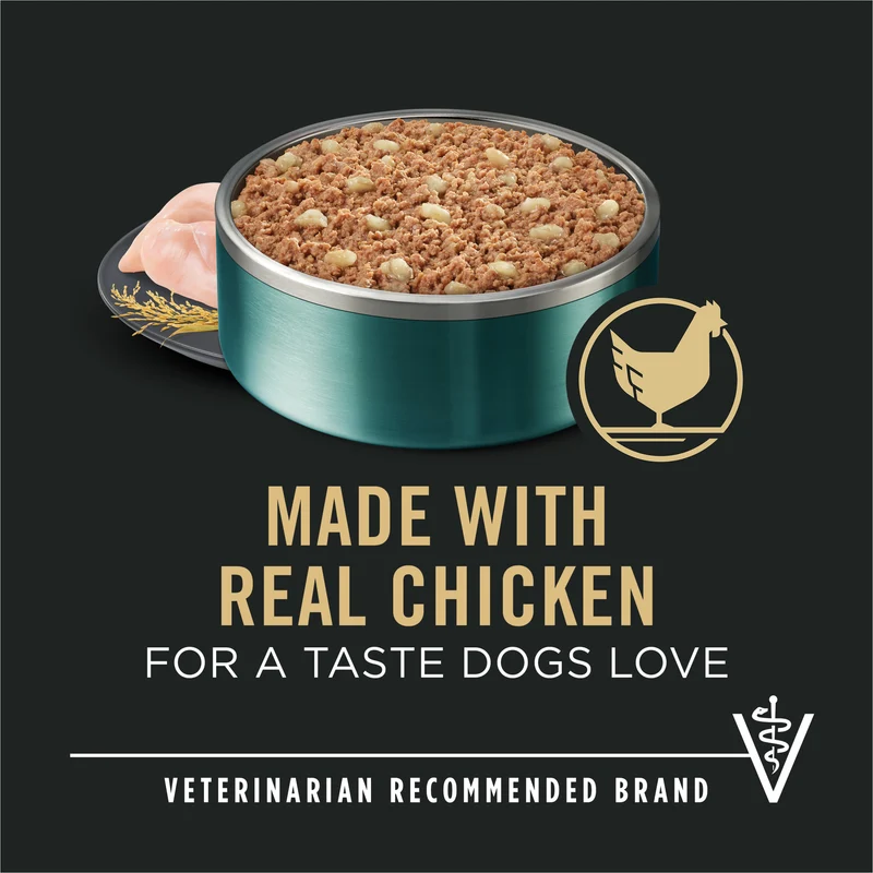 PURINA Pro Plan Small Breed Puppy Wet Dog Food With Chicken & Brown Rice Entree 156G