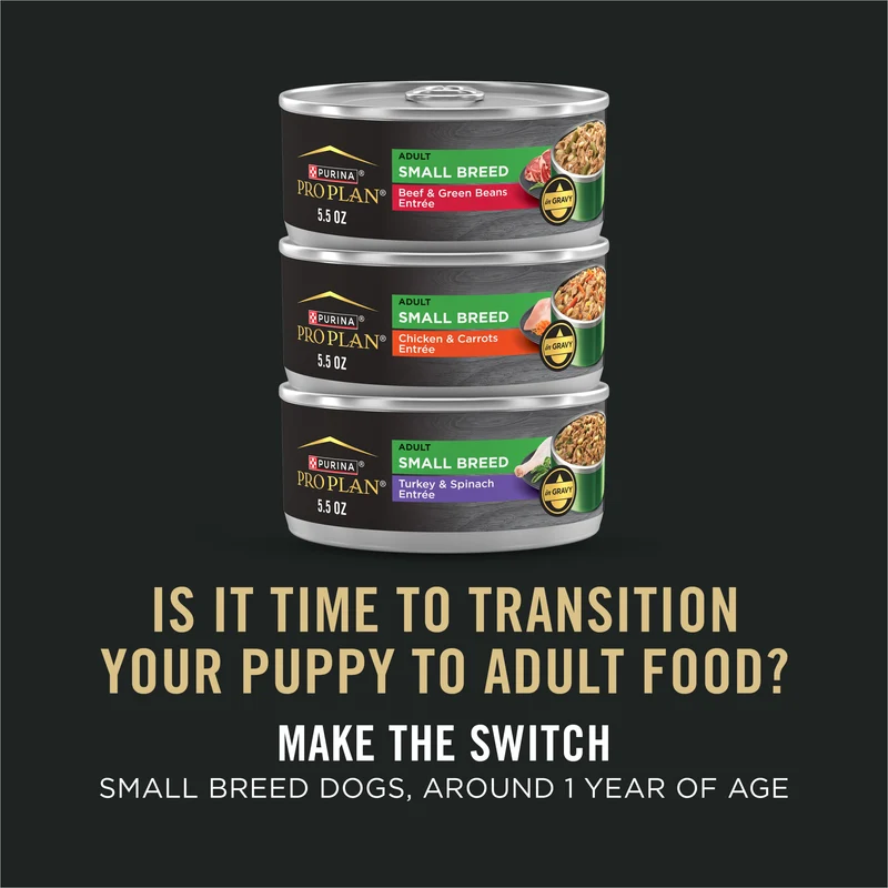PURINA Pro Plan Small Breed Puppy Wet Dog Food With Chicken & Brown Rice Entree 156G