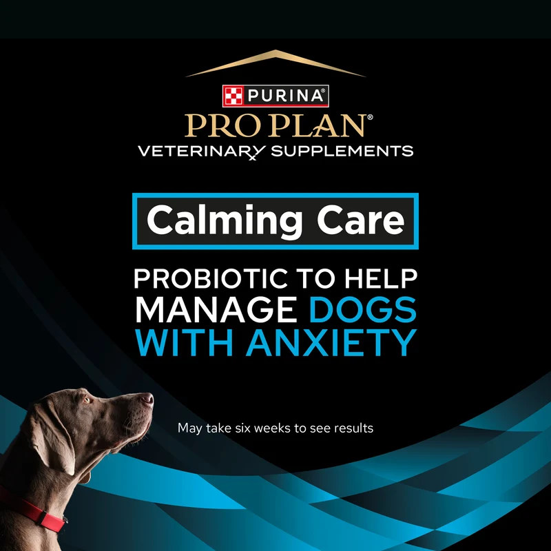 PURINA Pro Plan Veterinary Supplements Calming Care Dog Probiotic Anxiety Supplements 30X1G