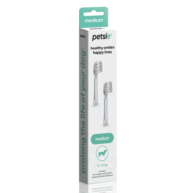 Petsie Revolutionary Electrolysis Dog Toothbrush Replacement Head