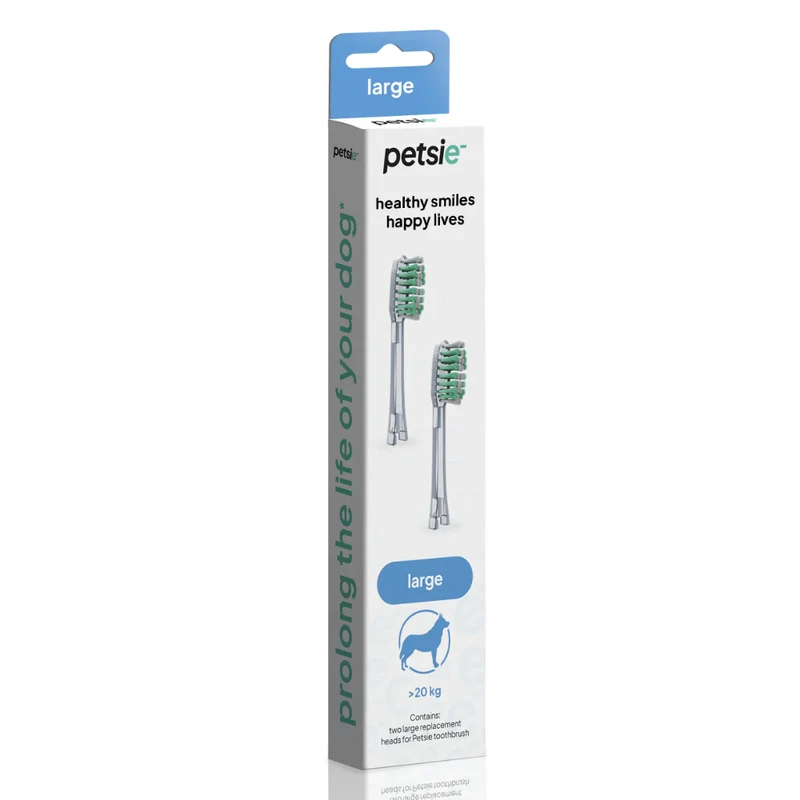 Petsie Revolutionary Electrolysis Dog Toothbrush Replacement Head
