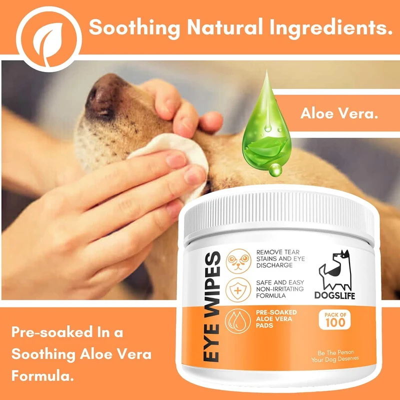 OurDogsLife Eye Wipes for Dogs 100pcs
