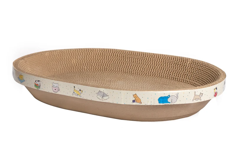 Thunder Paws Racing-M Cat Scratcher 54x37x9cm - Brown
