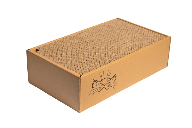 Thunder Paws Case Cat Scratcher 44x25x12.5cm - Natural