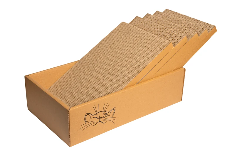 Thunder Paws Case Cat Scratcher 44x25x12.5cm - Natural