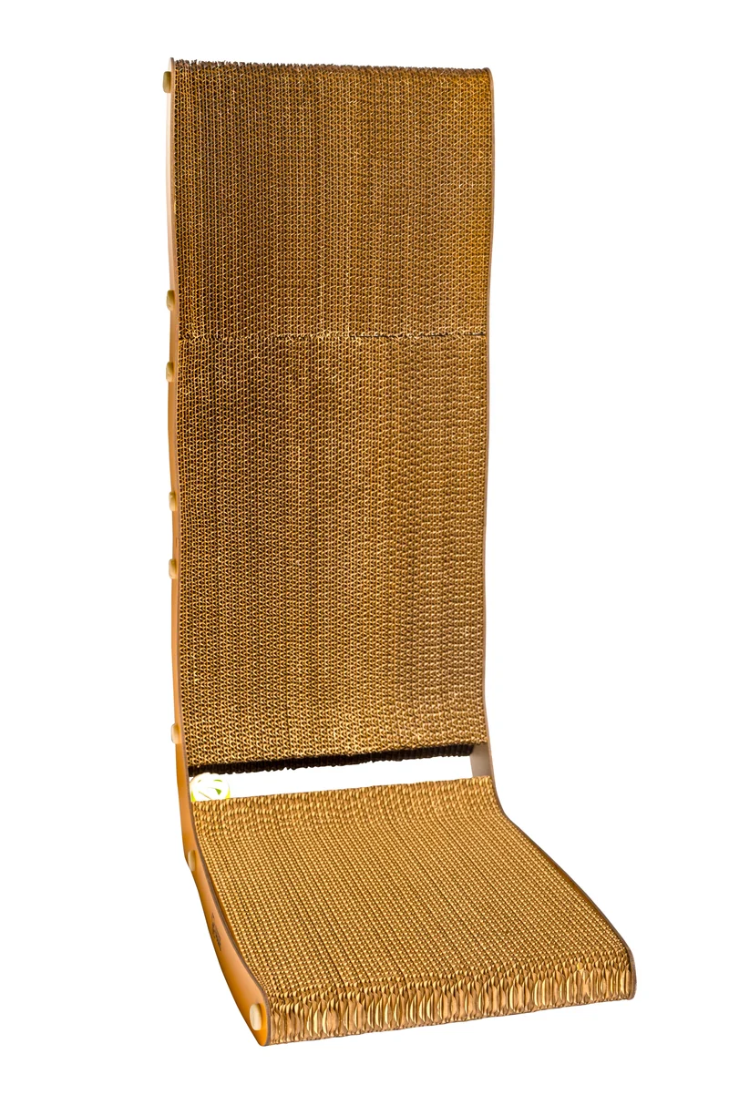 Thunder Paws Wall Cat Scratcher 68x40x29cm - Orange