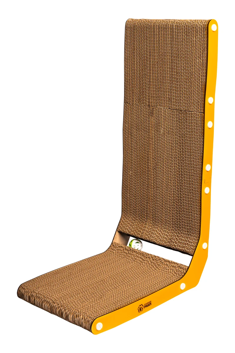 Thunder Paws Wall Cat Scratcher 68x40x29cm - Orange