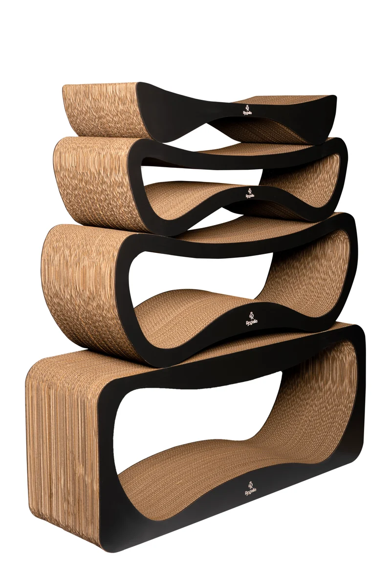 Regalia Yoda Set Cat Scratcher 83x34x24cm - Black
