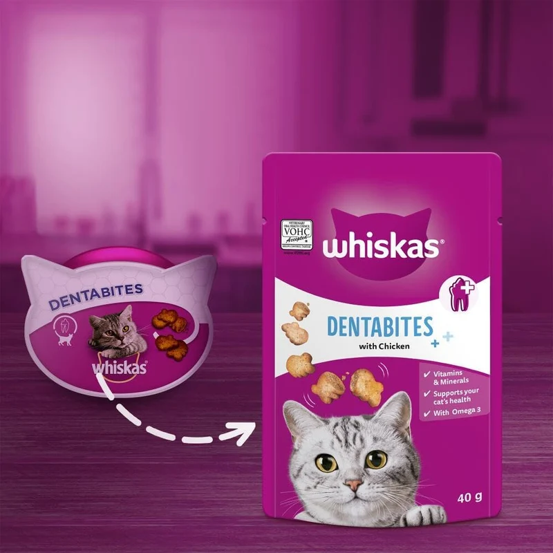 Whiskas DentaBites with Chicken Cat Treats