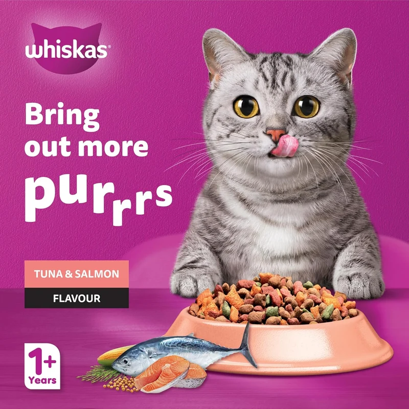 Whiskas 1+ Years Tuna & Salmon Adult Dry Cat Food