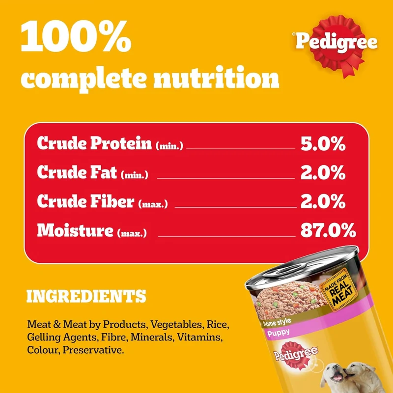 Pedigree Puppy Wet Dog Food 400G