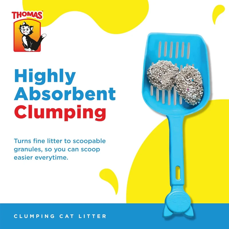 Thomas Natural Minerals Clumping Unscented Cat Litter 5KG - Pack of 5