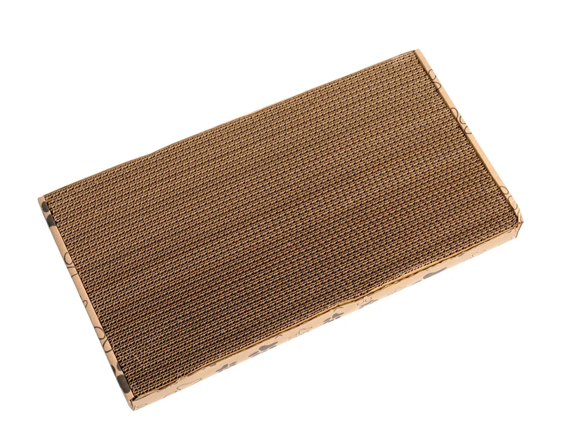 Thunder Paws Panela Cardboard Cat Scratcher 45x24x4cm - Brown
