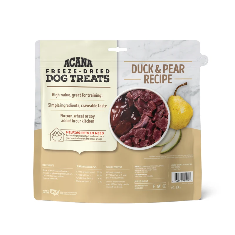 Acana Duck & Pear Freeze-Dried Dog Treats