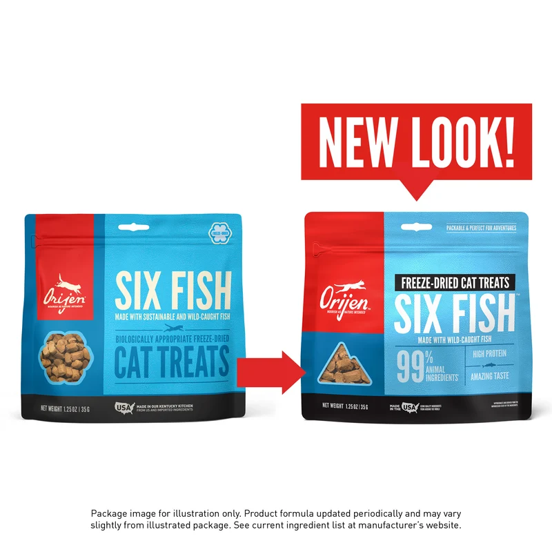Orijen Six Fish Freeze Dried Cat Treats 35g