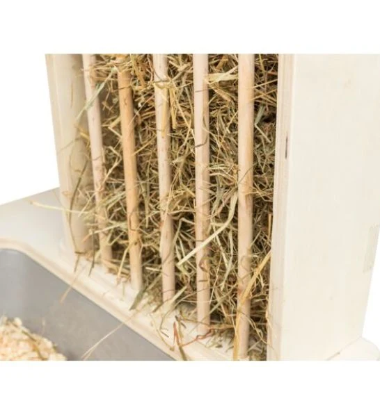 Trixie Feeding Station With Bowls & Hay Manger for Small Pets 70X41X47CM
