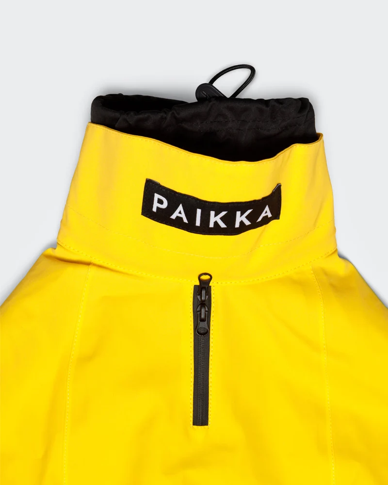 PAIKKA Raincoat Lite for Dogs - 100% Waterproof 40cm - Yellow